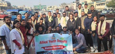 वीरगञ्जमा ह्विल चेयर दौड प्रतियोगिता सम्पन्न